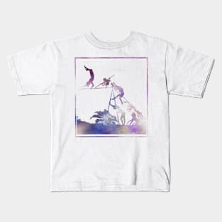 Tightrope Shadow in Amethyst Kids T-Shirt